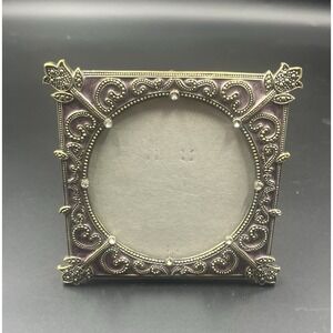 Lazuli Vintage 4x4 Frame Lavender Enamel and Crystals